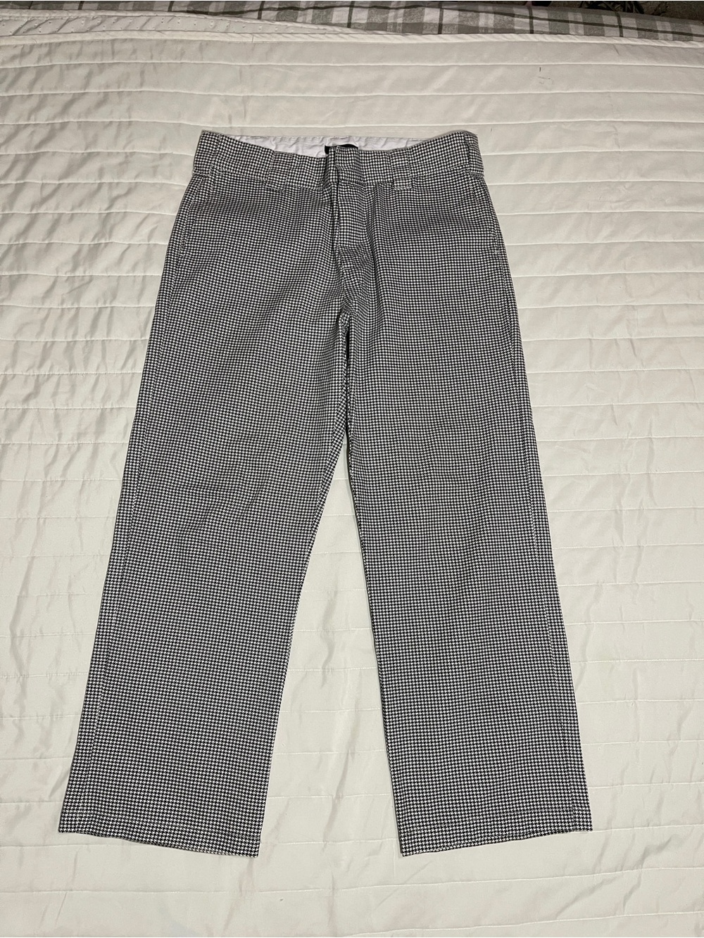 Obey Black and White Houndstooth Dress Pants